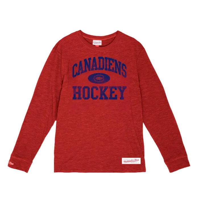 Mitchell and Ness Powerplay LS Slub Tee Montreal Canadiens Men TShirts and Tops Mitchell and Ness Powerplay LS Slub Tee Montreal Canadiens Men TShirts and Tops