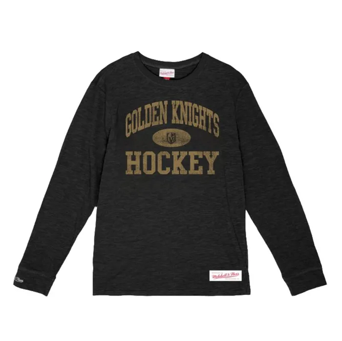 Mitchell and Ness Powerplay LS Slub Tee Vegas Golden Knights Men TShirts and Tops Mitchell and Ness Powerplay LS Slub Tee Vegas Golden Knights Men TShirts and Tops