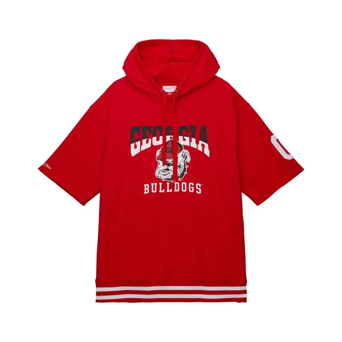 Mitchell and Ness PreGame SS Fleece Hoodie University Of Georgia Men Hoodies and Sweatshirts Mitchell and Ness PreGame SS Fleece Hoodie University Of Georgia Men Hoodies and Sweatshirts