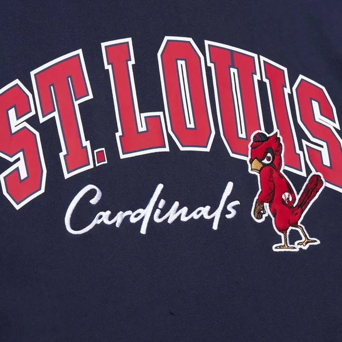 Mitchell and Ness Premium Fleece Hoodie Vintage Logo St Louis Cardinals Men Hoodies and Sweatshirts Mitchell and Ness Premium Fleece Hoodie Vintage Logo St Louis Cardinals Men Hoodies and Sweatshirts