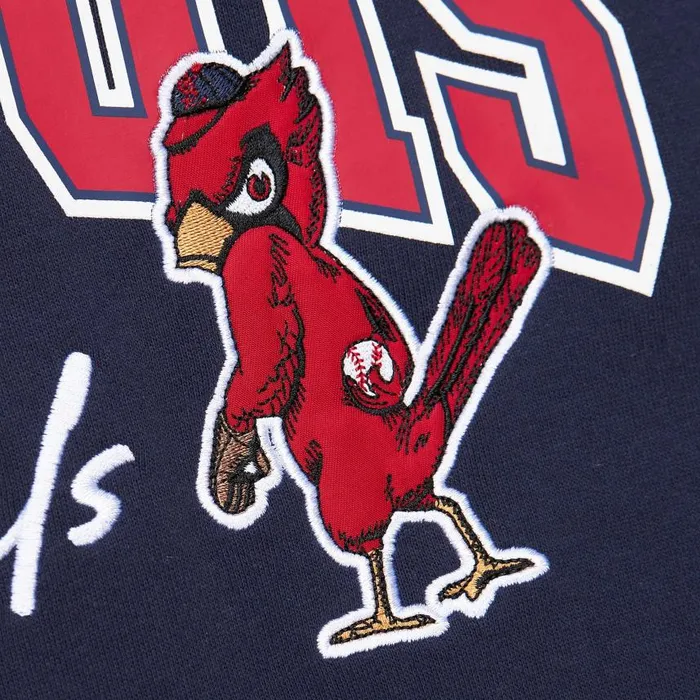 Mitchell and Ness Premium Fleece Hoodie Vintage Logo St Louis Cardinals Men Hoodies and Sweatshirts Mitchell and Ness Premium Fleece Hoodie Vintage Logo St Louis Cardinals Men Hoodies and Sweatshirts