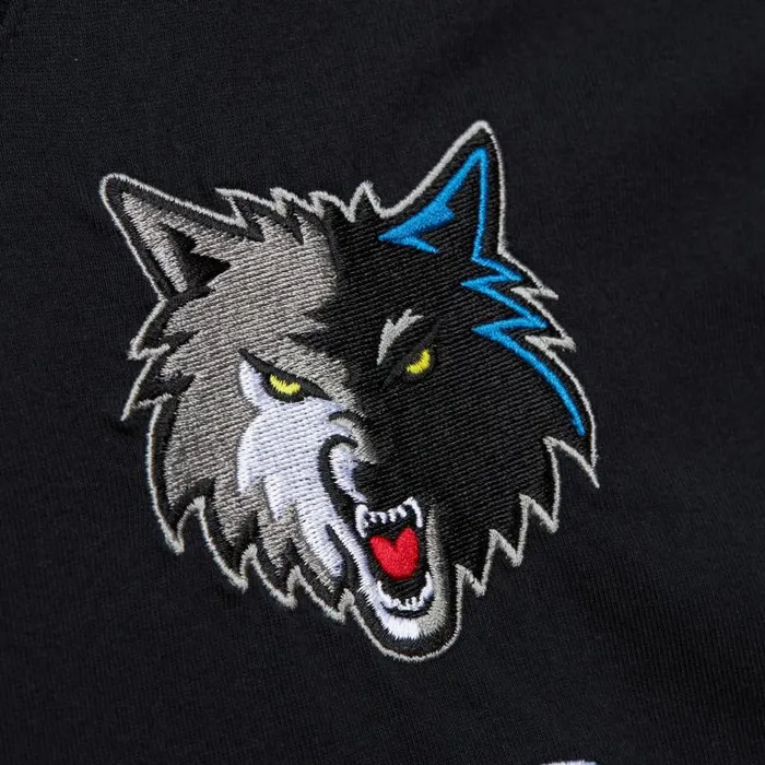 Mitchell and Ness Premium Nickname SS Tee Vintage Logo Minnesota Timberwolves Kevin Garnett Men TShirts and Tops