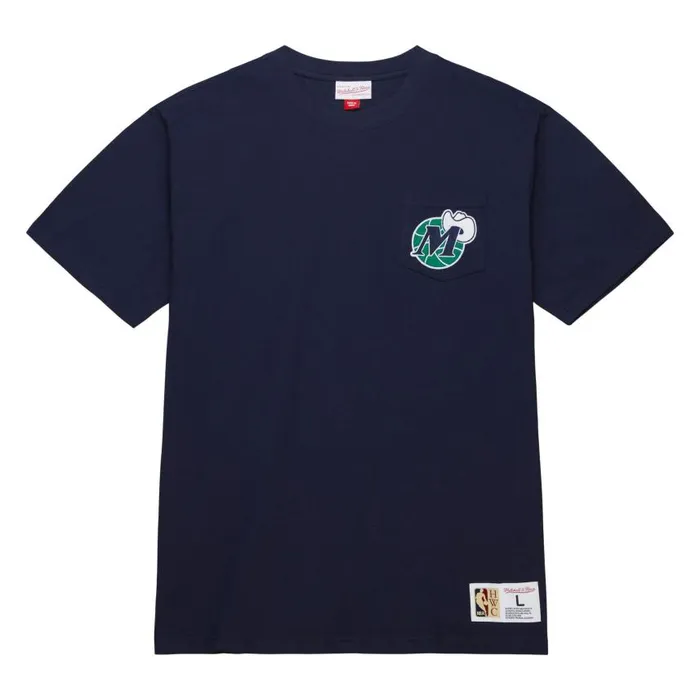 Mitchell and Ness Premium Pocket Tee Dallas Mavericks Men TShirts and Tops