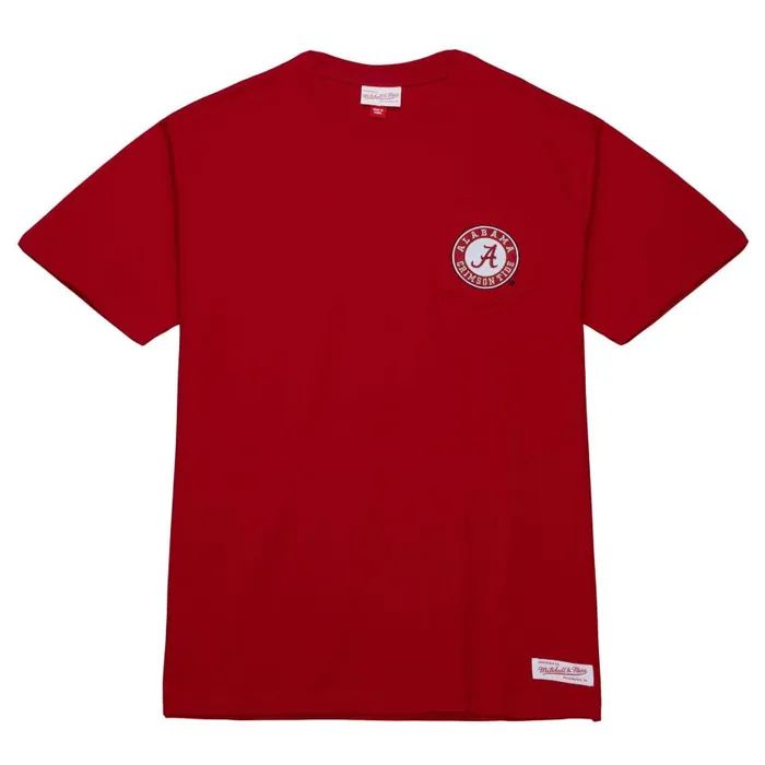 Mitchell and Ness Premium Pocket Tee University Of Alabama Men TShirts and Tops Mitchell and Ness Premium Pocket Tee University Of Alabama Men TShirts and Tops
