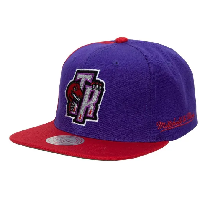 Mitchell and Ness Rear Script Deadstock Snapback HWC Toronto Raptors Men Hats and Headwear Mitchell and Ness Rear Script Deadstock Snapback HWC Toronto Raptors Men Hats and Headwear