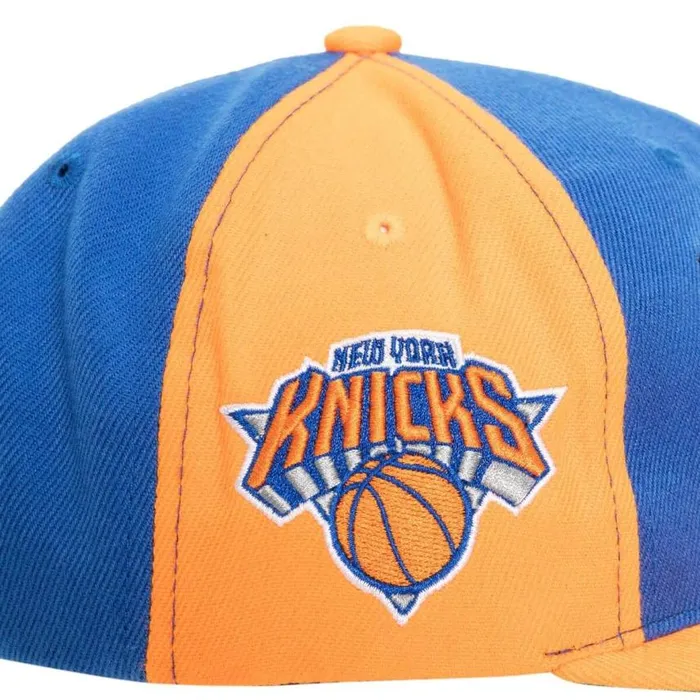 Mitchell and Ness Rear Script Deadstock Snapback New York Knicks Men Hats and Headwear Mitchell and Ness Rear Script Deadstock Snapback New York Knicks Men Hats and Headwear