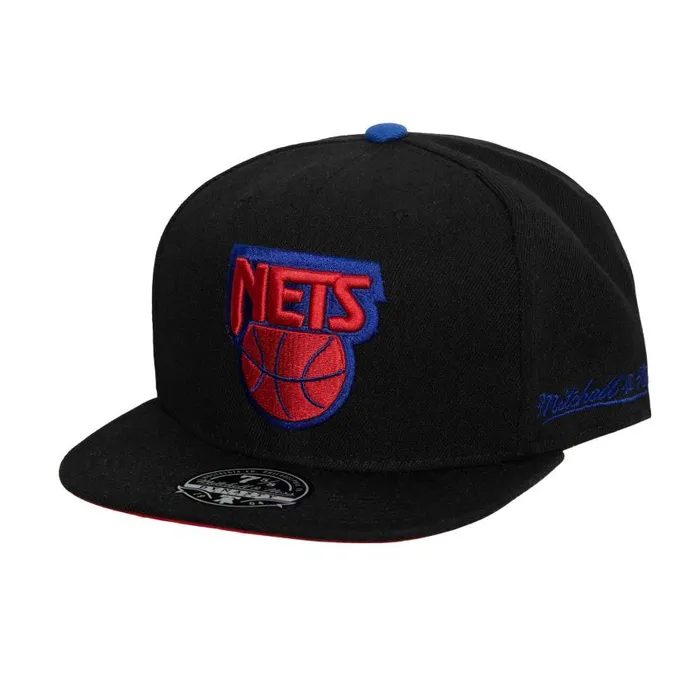 Mitchell and Ness Return Of The Mac Fitted HWC New Jersey Nets Men Hats and Headwear Mitchell and Ness Return Of The Mac Fitted HWC New Jersey Nets Men Hats and Headwear