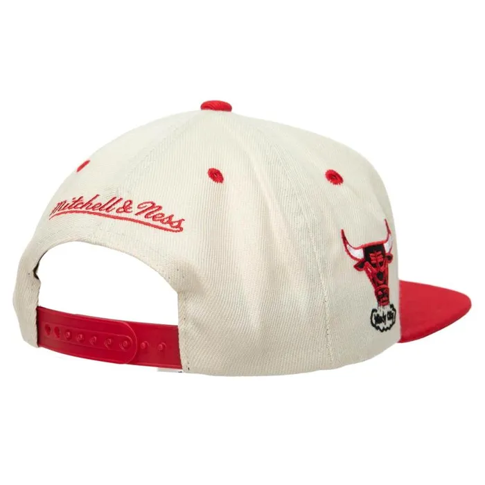 Mitchell and Ness Sail 2 Tone Snapback HWC Chicago Bulls Men Hats and Headwear Mitchell and Ness Sail 2 Tone Snapback HWC Chicago Bulls Men Hats and Headwear
