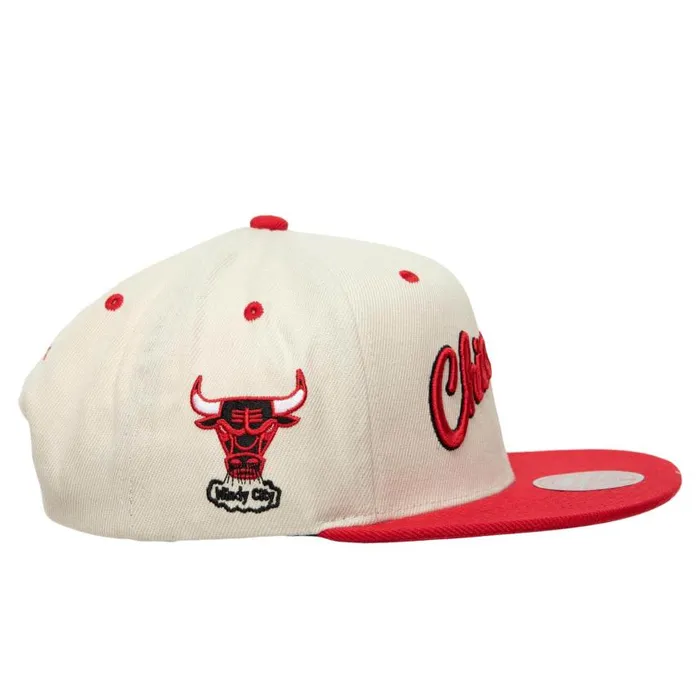 Mitchell and Ness Sail 2 Tone Snapback HWC Chicago Bulls Men Hats and Headwear Mitchell and Ness Sail 2 Tone Snapback HWC Chicago Bulls Men Hats and Headwear