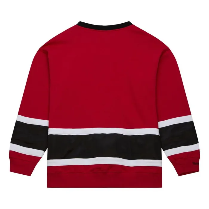 Mitchell and Ness Satin Insert Fleece Crew Kansas City Chiefs Men Hoodies and Sweatshirts Mitchell and Ness Satin Insert Fleece Crew Kansas City Chiefs Men Hoodies and Sweatshirts