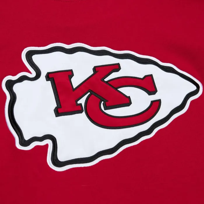 Mitchell and Ness Satin Insert Fleece Crew Kansas City Chiefs Men Hoodies and Sweatshirts Mitchell and Ness Satin Insert Fleece Crew Kansas City Chiefs Men Hoodies and Sweatshirts