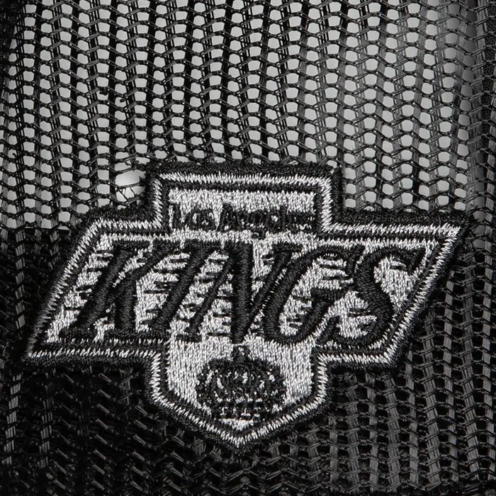 Mitchell and Ness Script Trucker Vntg Los Angeles Kings Men Hats and Headwear Mitchell and Ness Script Trucker Vntg Los Angeles Kings Men Hats and Headwear
