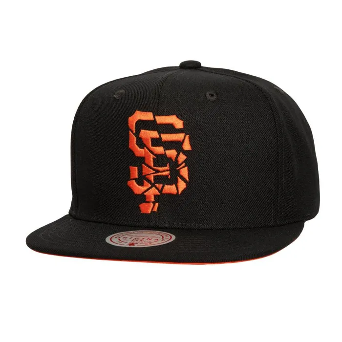 Mitchell and Ness Shattered Snapback San Francisco Giants Men Hats and Headwear Mitchell and Ness Shattered Snapback San Francisco Giants Men Hats and Headwear