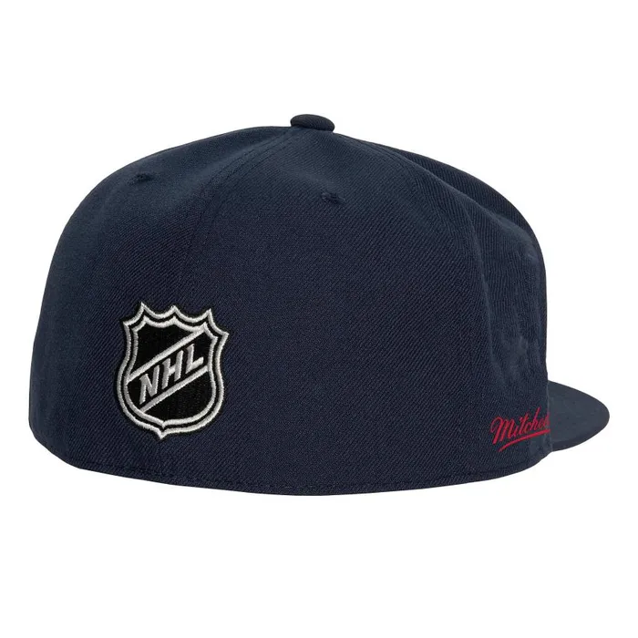 Mitchell and Ness Side Patch Fitted Washington Capitals Men Hats and Headwear Mitchell and Ness Side Patch Fitted Washington Capitals Men Hats and Headwear