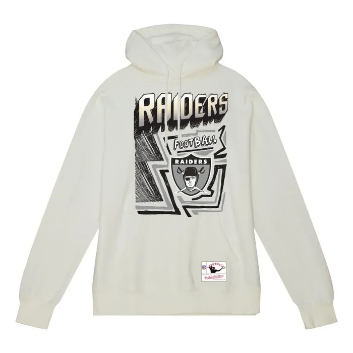 Mitchell and Ness Sidewalk Sketch Hoodie Oakland Raiders Men Hoodies and Sweatshirts Mitchell and Ness Sidewalk Sketch Hoodie Oakland Raiders Men Hoodies and Sweatshirts