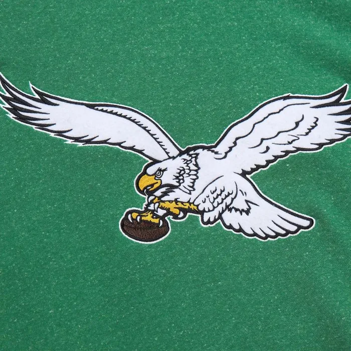 Mitchell and Ness Snow Washed Fleece Crew Vintage Logo Philadelphia Eagles Men Hoodies and Sweatshirts Mitchell and Ness Snow Washed Fleece Crew Vintage Logo Philadelphia Eagles Men Hoodies and Sweatshirts