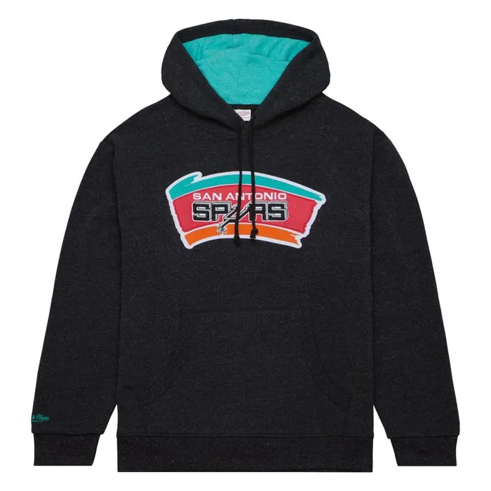 Mitchell and Ness Snow Washed Fleece Hoodie San Antonio Spurs Men Hoodies and Sweatshirts Mitchell and Ness Snow Washed Fleece Hoodie San Antonio Spurs Men Hoodies and Sweatshirts