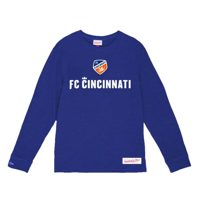 Mitchell and Ness Starter Slub LS FC Cincinnati Men TShirts and Tops