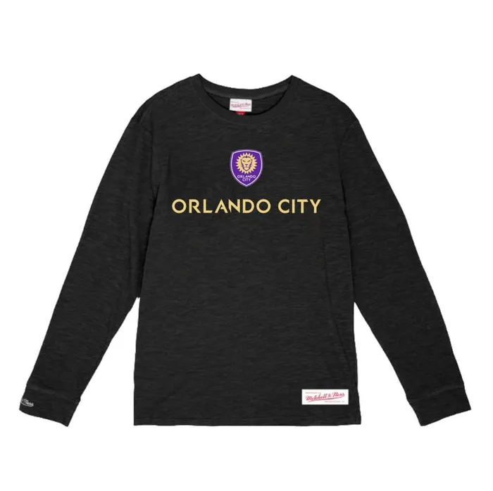 Mitchell and Ness Starter Slub LS Orlando City SC Men TShirts and Tops