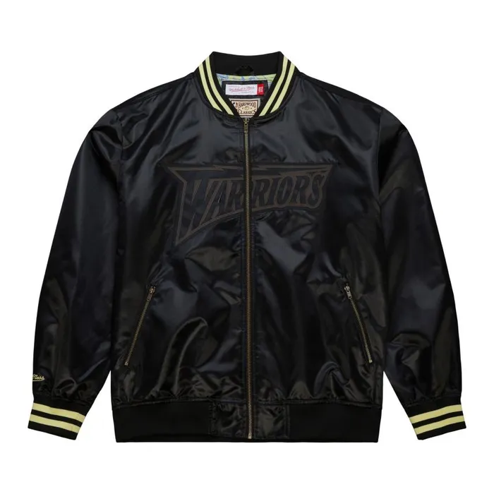 Mitchell and Ness Stateside Pastel Bomber Jacket Golden State Warriors Men Jackets and Outerwear Mitchell and Ness Stateside Pastel Bomber Jacket Golden State Warriors Men Jackets and Outerwear
