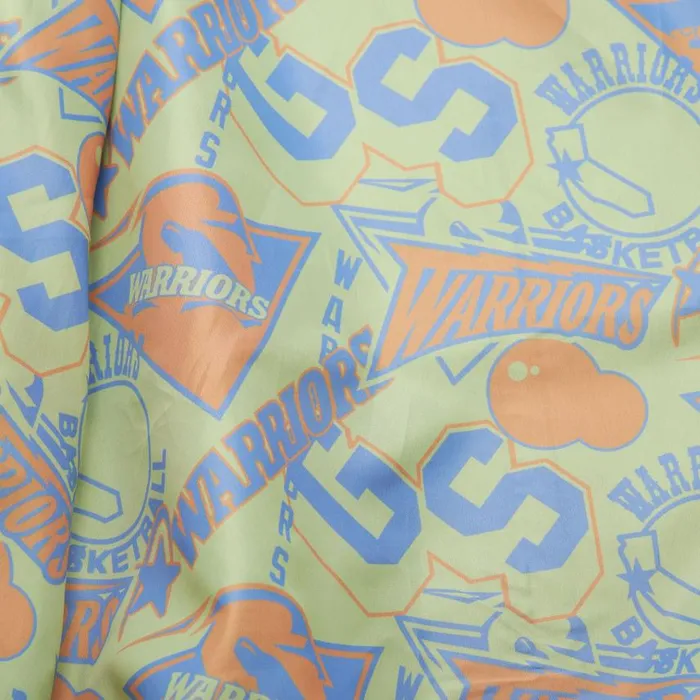 Mitchell and Ness Stateside Pastel Bomber Jacket Golden State Warriors Men Jackets and Outerwear Mitchell and Ness Stateside Pastel Bomber Jacket Golden State Warriors Men Jackets and Outerwear