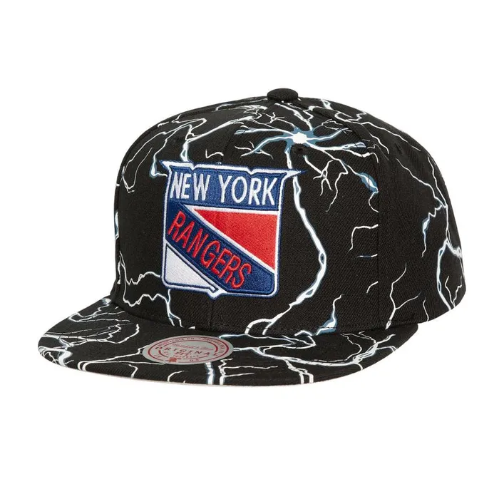 Mitchell and Ness Storm Season Snapback Vntg New York Rangers Men Hats and Headwear Mitchell and Ness Storm Season Snapback Vntg New York Rangers Men Hats and Headwear