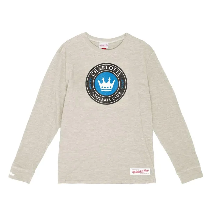 Mitchell and Ness Striker Slub LS Charlotte FC Men TShirts and Tops
