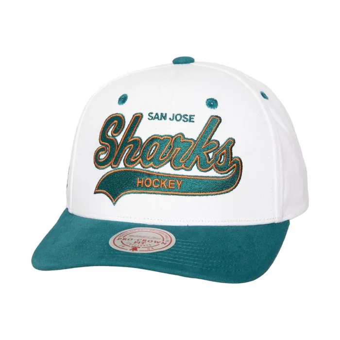 Mitchell and Ness Tail Sweep Pro Snapback San Jose Sharks Men Hats and Headwear Mitchell and Ness Tail Sweep Pro Snapback San Jose Sharks Men Hats and Headwear