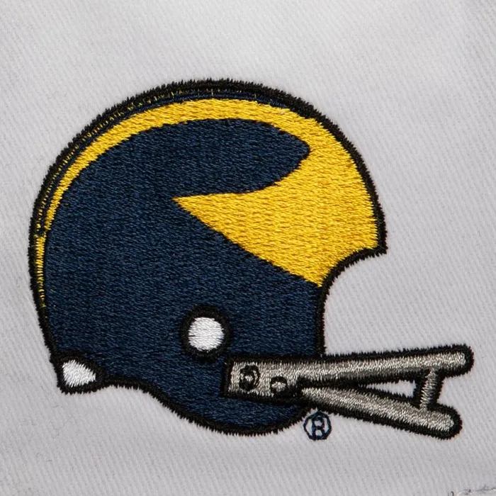 Mitchell and Ness Tail Sweep Pro Snapback V University Of Michigan Men Hats and Headwear Mitchell and Ness Tail Sweep Pro Snapback V University Of Michigan Men Hats and Headwear