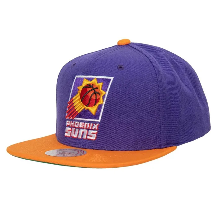 Mitchell and Ness Team 2 Tone 20 Snapback HWC Phoenix Suns Men Hats and Headwear Mitchell and Ness Team 2 Tone 20 Snapback HWC Phoenix Suns Men Hats and Headwear