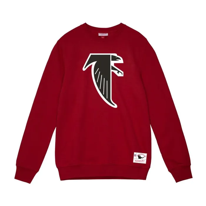 Mitchell and Ness Team Basic 1 Crew Atlanta Falcons Men Hoodies and Sweatshirts Mitchell and Ness Team Basic 1 Crew Atlanta Falcons Men Hoodies and Sweatshirts