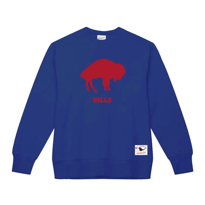 Mitchell and Ness Team Basic 1 Crew Buffalo Bills Men Hoodies and Sweatshirts Mitchell and Ness Team Basic 1 Crew Buffalo Bills Men Hoodies and Sweatshirts