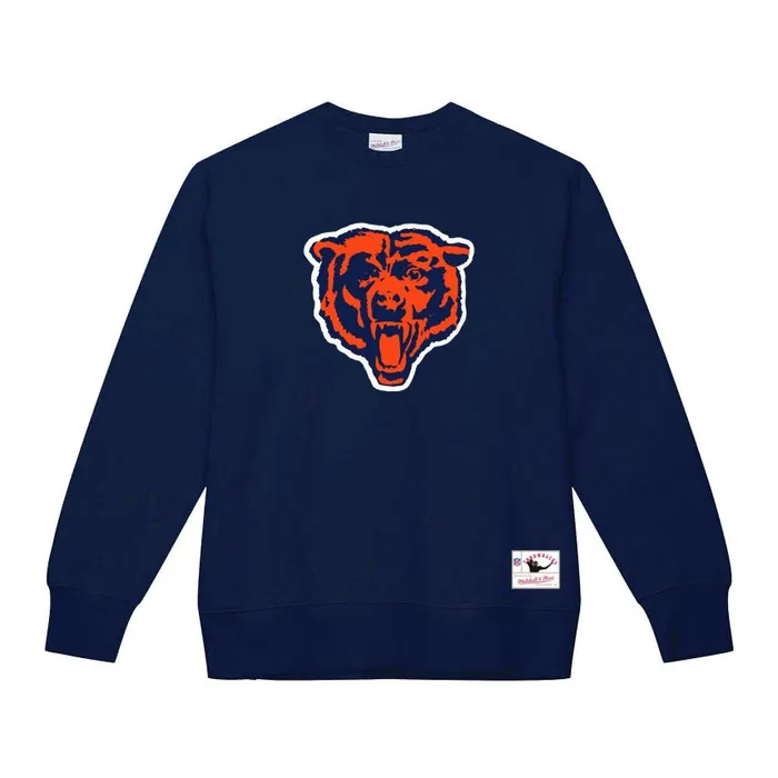 Mitchell and Ness Team Basic 1 Crew Chicago Bears Men Hoodies and Sweatshirts Mitchell and Ness Team Basic 1 Crew Chicago Bears Men Hoodies and Sweatshirts