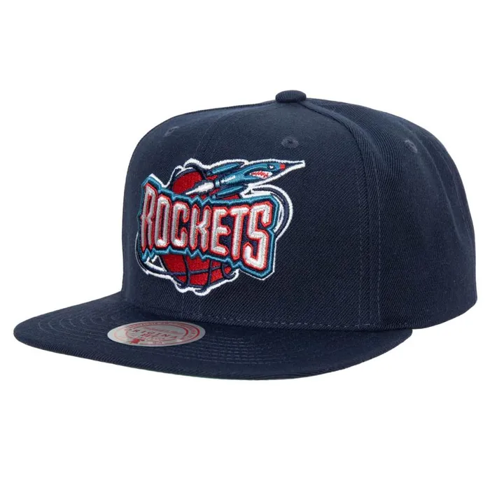 Mitchell and Ness Team Ground 20 Snapback HWC Houston Rockets Men Hats and Headwear
