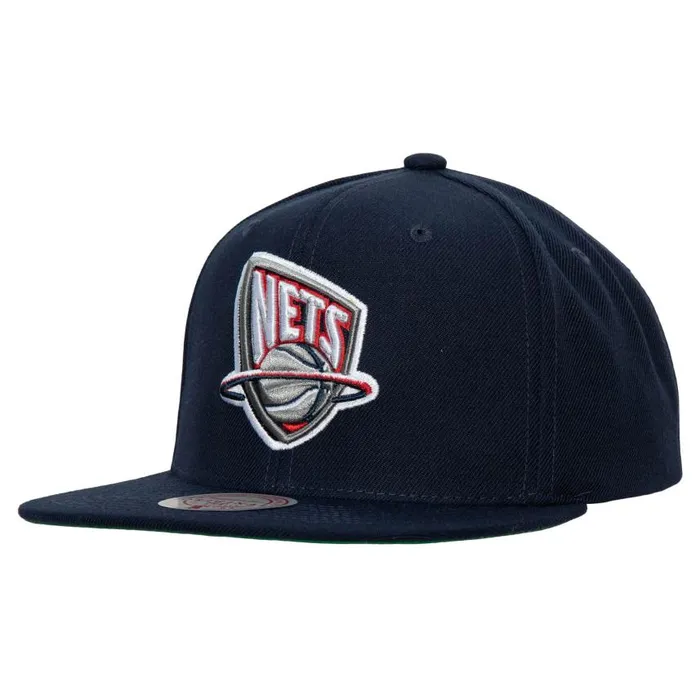 Mitchell and Ness Team Ground 20 Snapback HWC New Jersey Nets Men Hats and Headwear Mitchell and Ness Team Ground 20 Snapback HWC New Jersey Nets Men Hats and Headwear