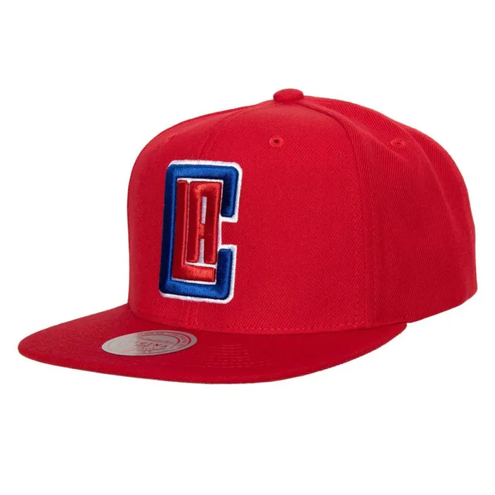 Mitchell and Ness Team Ground 20 Snapback Los Angeles Clippers Men Hats and Headwear Mitchell and Ness Team Ground 20 Snapback Los Angeles Clippers Men Hats and Headwear