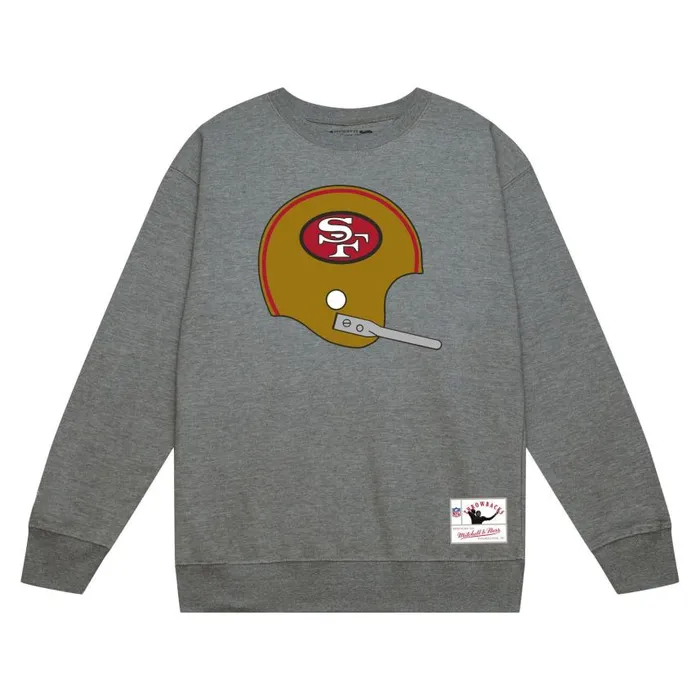 Mitchell and Ness Team Helmet Crew San Francisco 49ers Men Hoodies and Sweatshirts Mitchell and Ness Team Helmet Crew San Francisco 49ers Men Hoodies and Sweatshirts