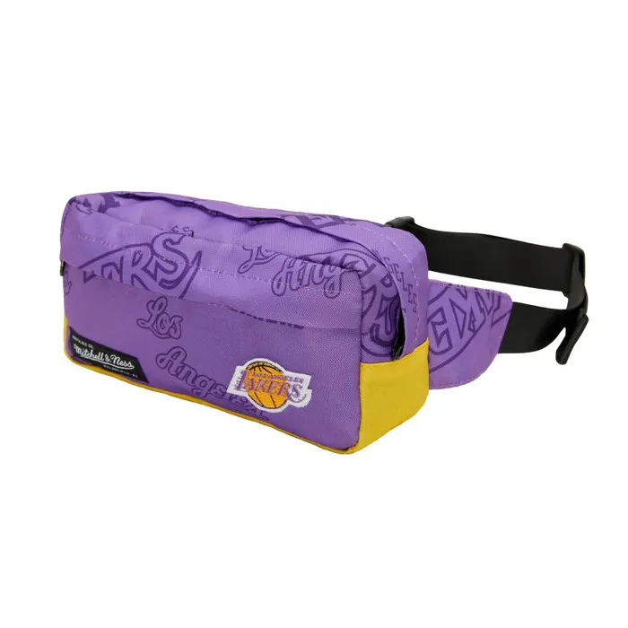 Mitchell and Ness Team Logo Fanny Pack Los Angeles Lakers Men Bags and Backpacks Mitchell and Ness Team Logo Fanny Pack Los Angeles Lakers Men Bags and Backpacks