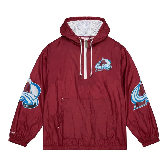 Mitchell and Ness Team OG 20 Anorak Windbreaker Colorado Avalanche Men Jackets and Outerwear Mitchell and Ness Team OG 20 Anorak Windbreaker Colorado Avalanche Men Jackets and Outerwear
