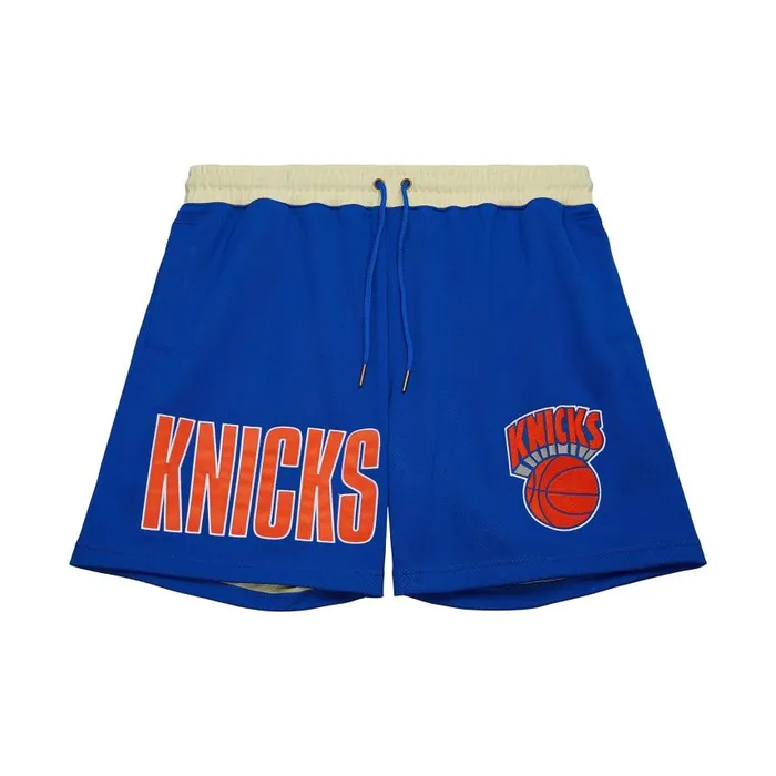Mitchell and Ness Team OG 20 Fashion Shorts 7034 Vintage Logo New York Knicks Men Shorts Mitchell and Ness Team OG 20 Fashion Shorts 7034 Vintage Logo New York Knicks Men Shorts