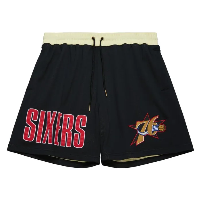 Mitchell and Ness Team OG 20 Fashion Shorts 7034 Vintage Logo Philadelphia 76ers Men Shorts Mitchell and Ness Team OG 20 Fashion Shorts 7034 Vintage Logo Philadelphia 76ers Men Shorts