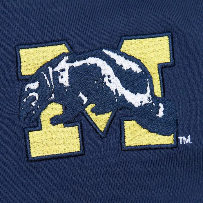 Mitchell and Ness Team OG 20 Premium SS Tee Vintage Logo University Of Michigan Men TShirts and Tops Mitchell and Ness Team OG 20 Premium SS Tee Vintage Logo University Of Michigan Men TShirts and Tops