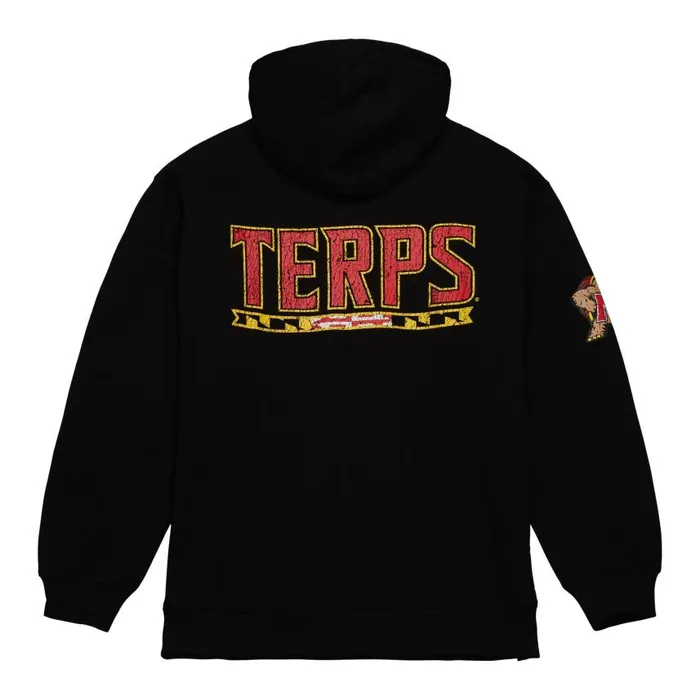 Mitchell and Ness Team OG Fleece Hoodie University Of Maryland Men Hoodies and Sweatshirts Mitchell and Ness Team OG Fleece Hoodie University Of Maryland Men Hoodies and Sweatshirts