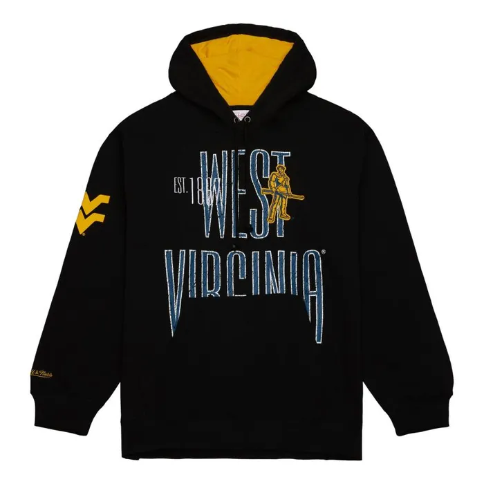 Mitchell and Ness Team OG Fleece Hoodie West Virginia University Men Hoodies and Sweatshirts Mitchell and Ness Team OG Fleece Hoodie West Virginia University Men Hoodies and Sweatshirts