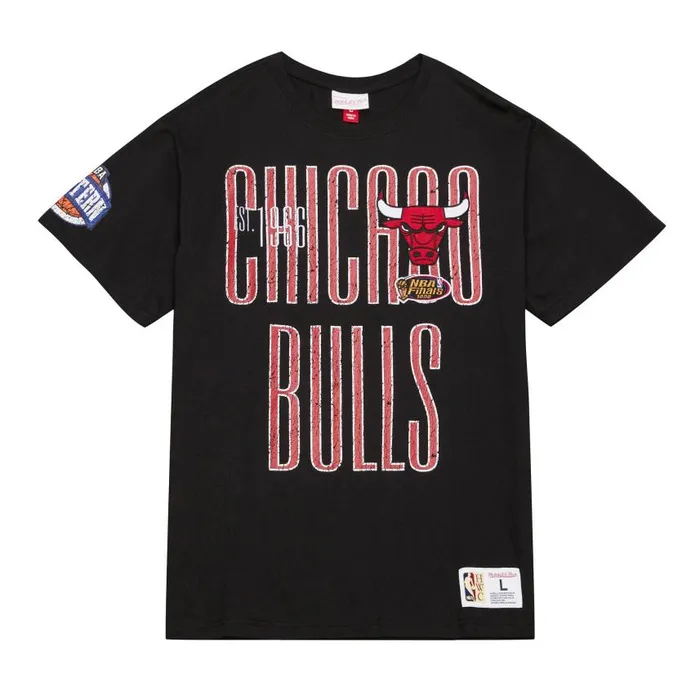 Mitchell and Ness Team OG Premium SS Tee Chicago Bulls Men TShirts and Tops