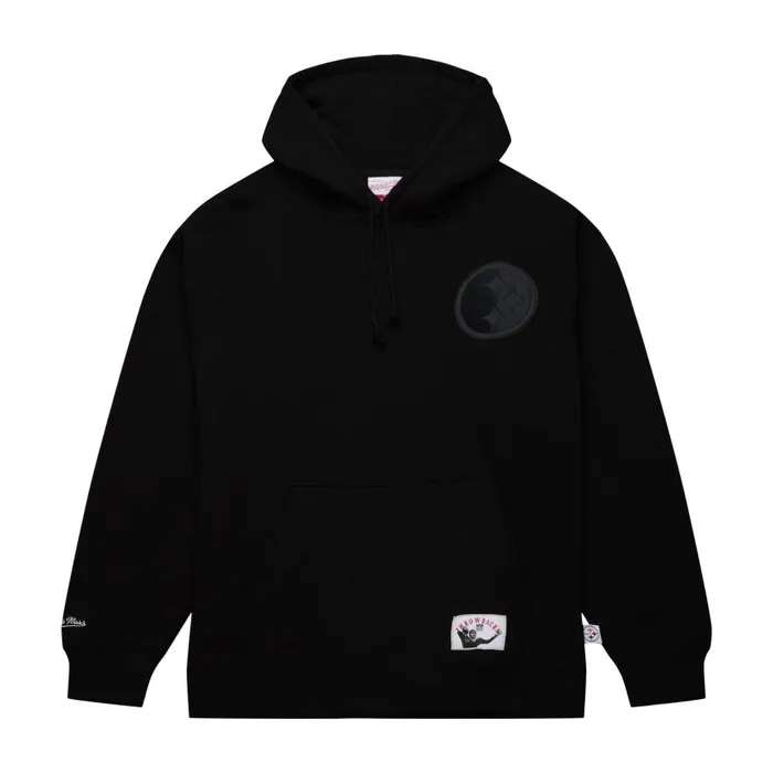 Mitchell and Ness Tonal Logo Heavyweight Fleece Pittsburgh Steelers Men Hoodies and Sweatshirts Mitchell and Ness Tonal Logo Heavyweight Fleece Pittsburgh Steelers Men Hoodies and Sweatshirts