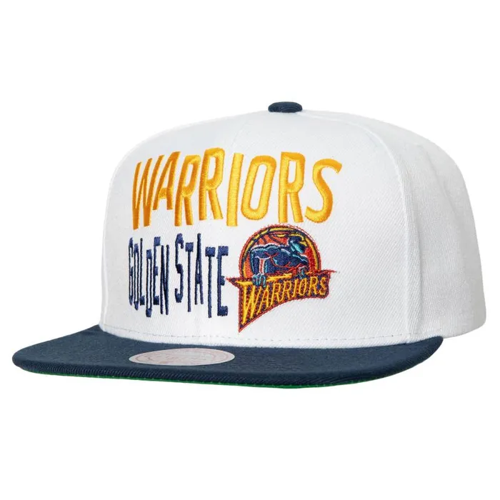 Mitchell and Ness Toss Up Snapback HWC Golden State Warriors Men Hats and Headwear