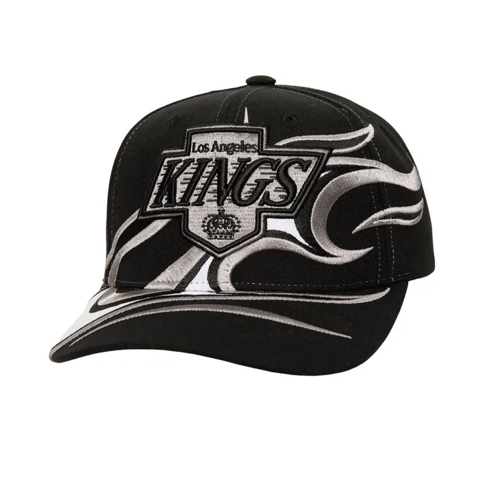 Mitchell and Ness Turn And Burn Pro Snapback Vntg Los Angeles Kings Men Hats and Headwear