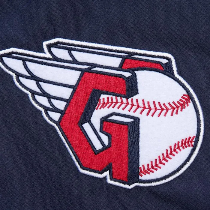 Mitchell and Ness Unlined Windbreaker Current Logo Cleveland Guardians Men Jackets and Outerwear Mitchell and Ness Unlined Windbreaker Current Logo Cleveland Guardians Men Jackets and Outerwear