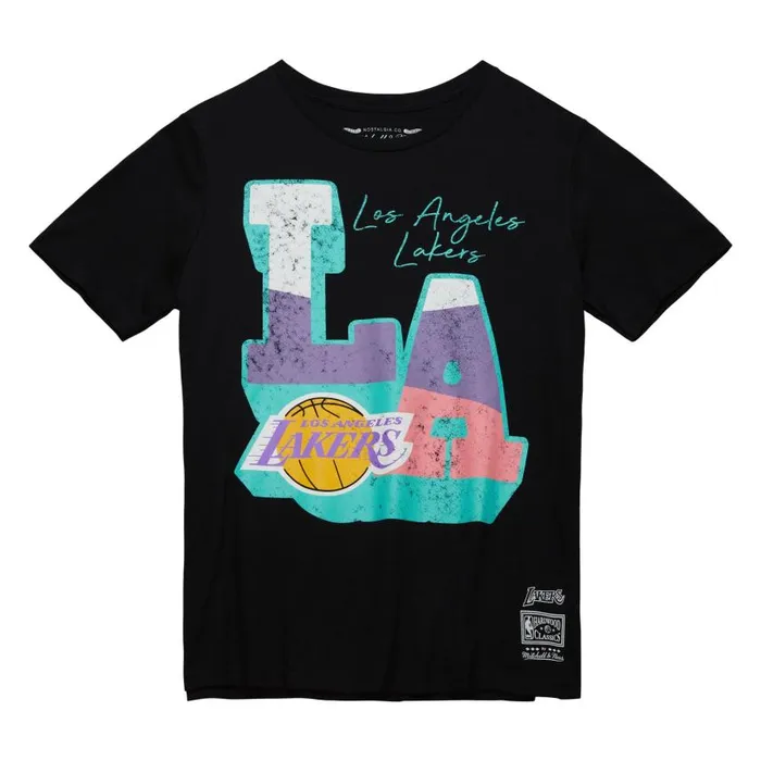 Mitchell and Ness Women039s Stateside Pastel SS Tee Los Angeles Lakers Women TShirts and Tops
